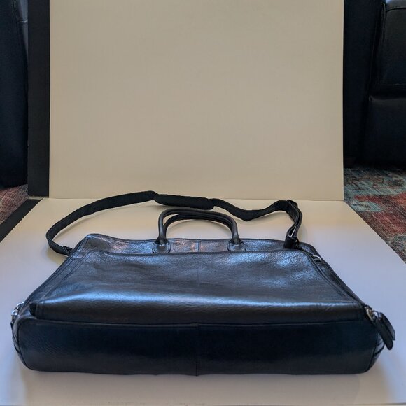 Beautiful Vintage Wilson's Black Leather Laptop Bag in great condition - Picture 2 of 16
